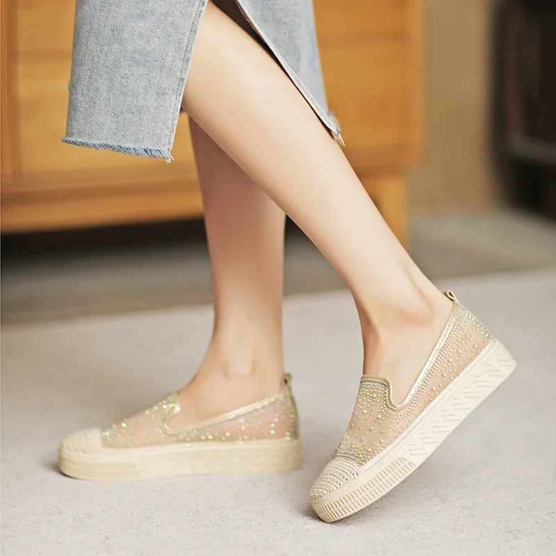 Women Summer Mesh Casual Flats Shoes