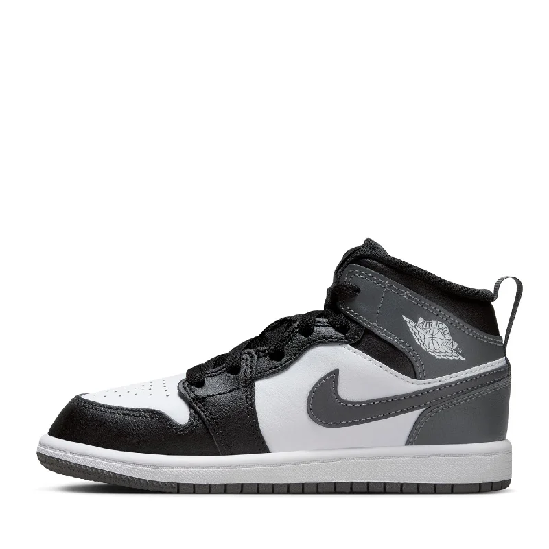 Jordan 1 Mid (PS) - Black/Iron Grey