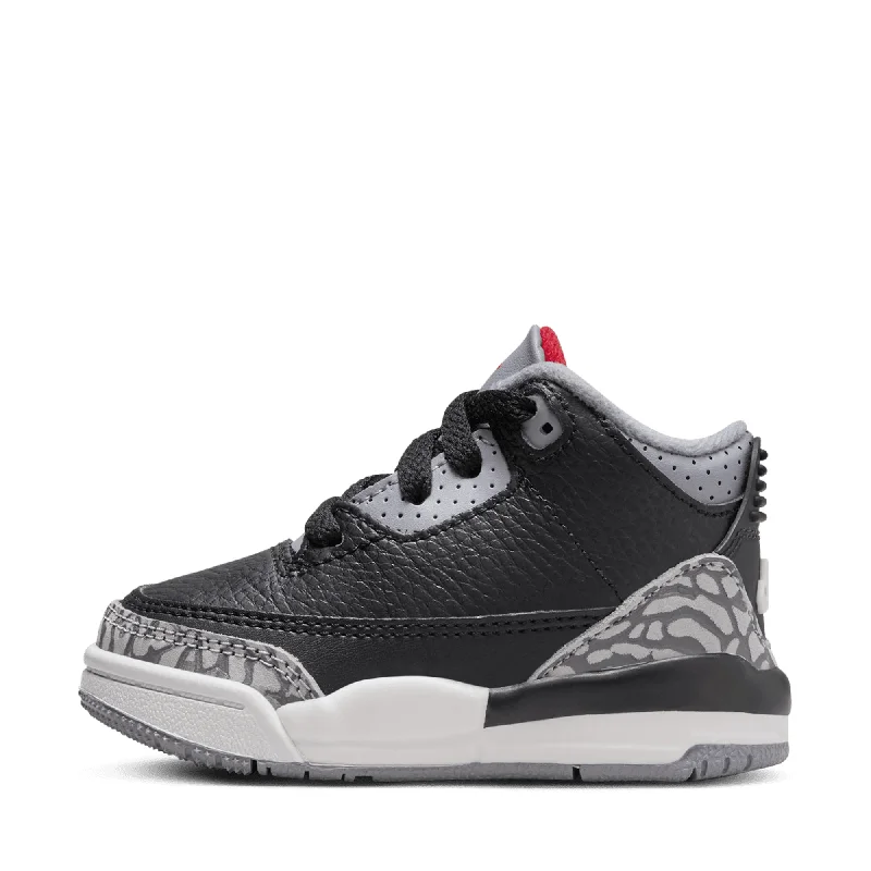 Jordan 3 Retro 'Black Cement' (TD) - Black/Fire Red