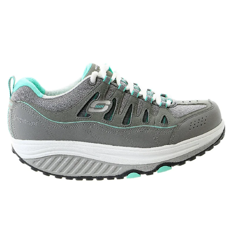 Skechers Shape Ups 2.0 Comfort Stride Walking Sneaker Shoe - Gray Mint - Womens