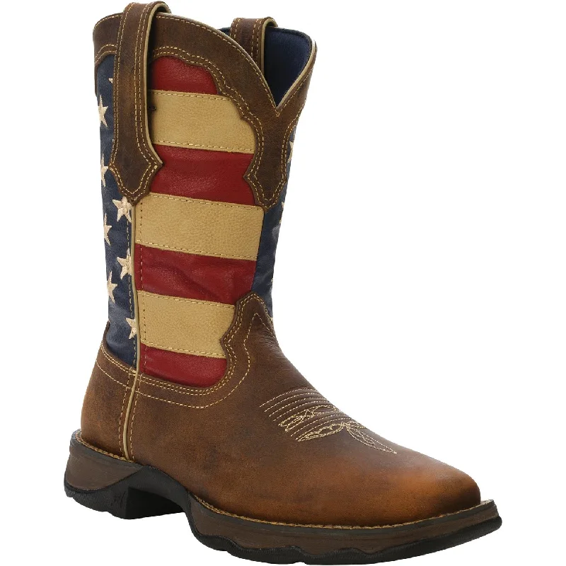 Women's Durango RD4414 10" Rebel Patriotic Pull-On Western Flag Boot