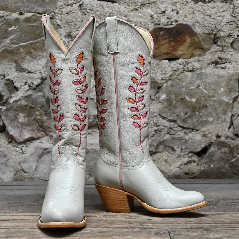 Macie Bean Ladies Boot Cream Hot Shot in Almond with Citrus Inlay