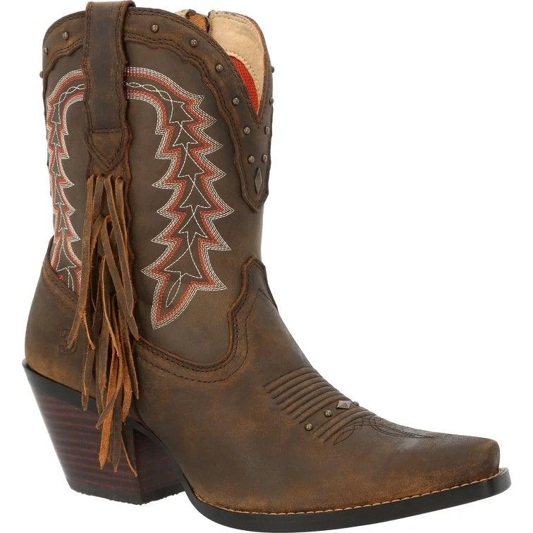 Durango Crush Women’s Roasted Pecan Bootie Western Boot DRD0430