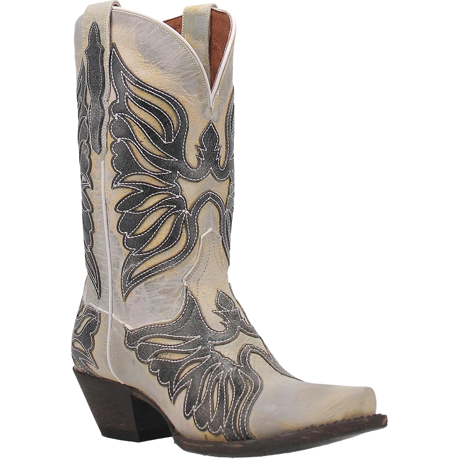 Dan Post® Ladies Ndulgence Black and White Western Boots DP4347