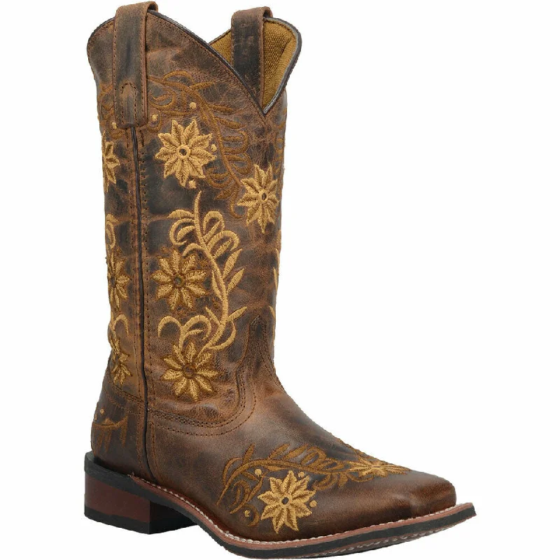 Laredo Ladies Brown Secert Garden Square Toe Boot 5822