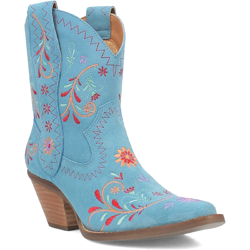 Sugar Bug Leather Bootie - Blue