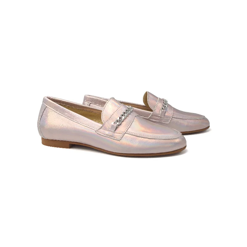 Blublonc Caylee Iridescent Rainbow Chain Loafer