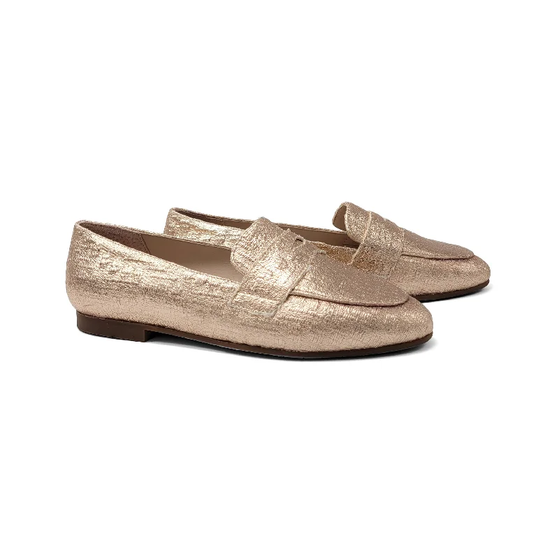 Brunella Rose Gold Penny Loafer 516