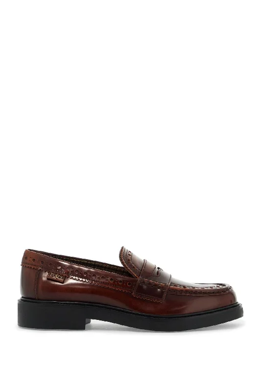 TOD'S leather brogue loafers