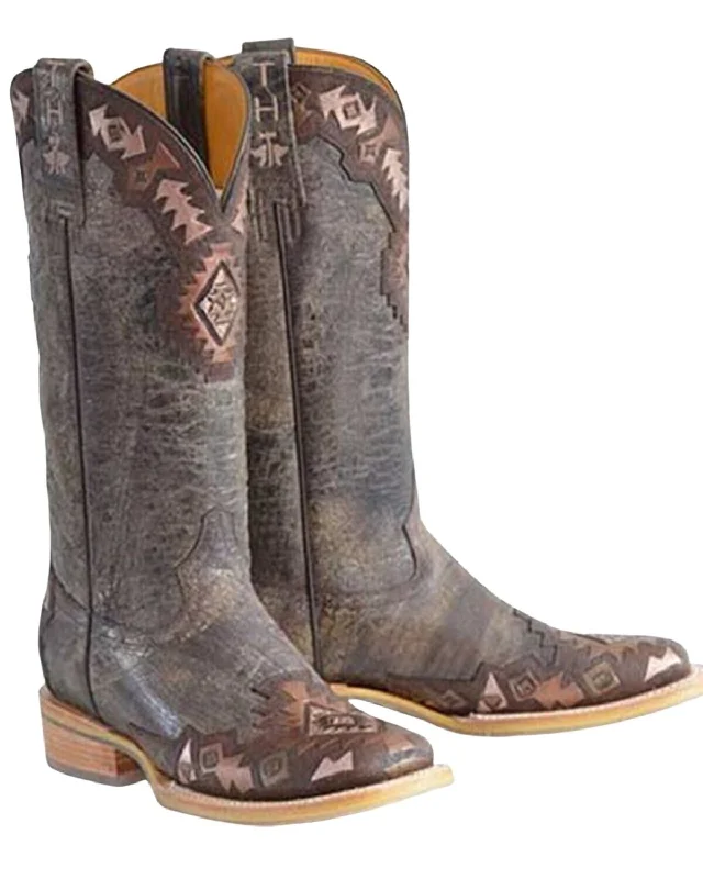 Tin Haul Women's Tribe Vibes Western Boot Broad Square Toe - 14-021-0007-1483