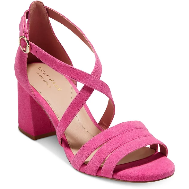 Cole Haan Womens Josie Block Heel Sandals Strappy Adjustable Ankle Strap