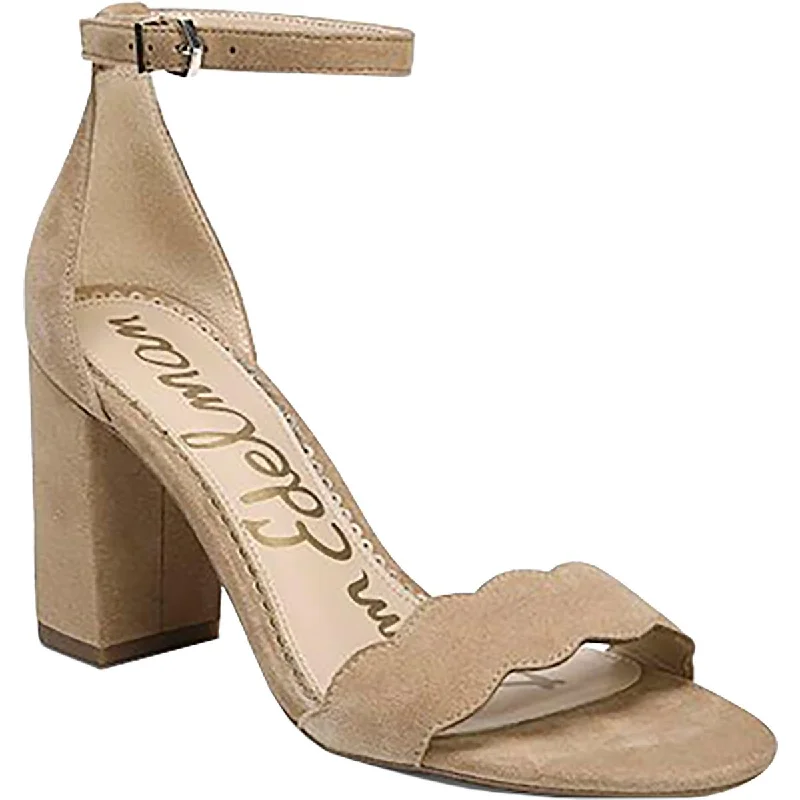 Sam Edelman Womens Odila Scalloped Heel Sandals